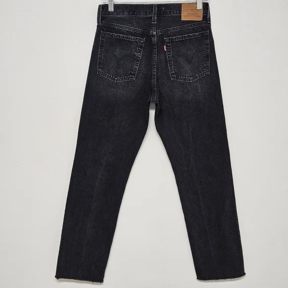 LEVI"S WEDGIE STRAIGHT DISTRESSED JEANS WOMEN'S SIZE 27 - Picture 3 of 8